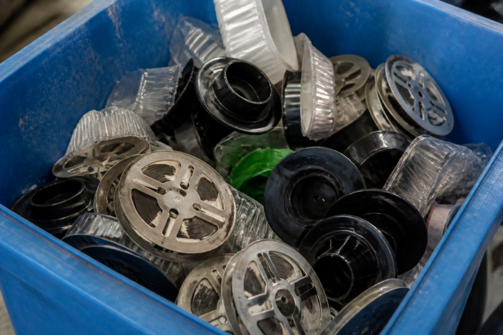 Bobines film metal plastique bac recyclage